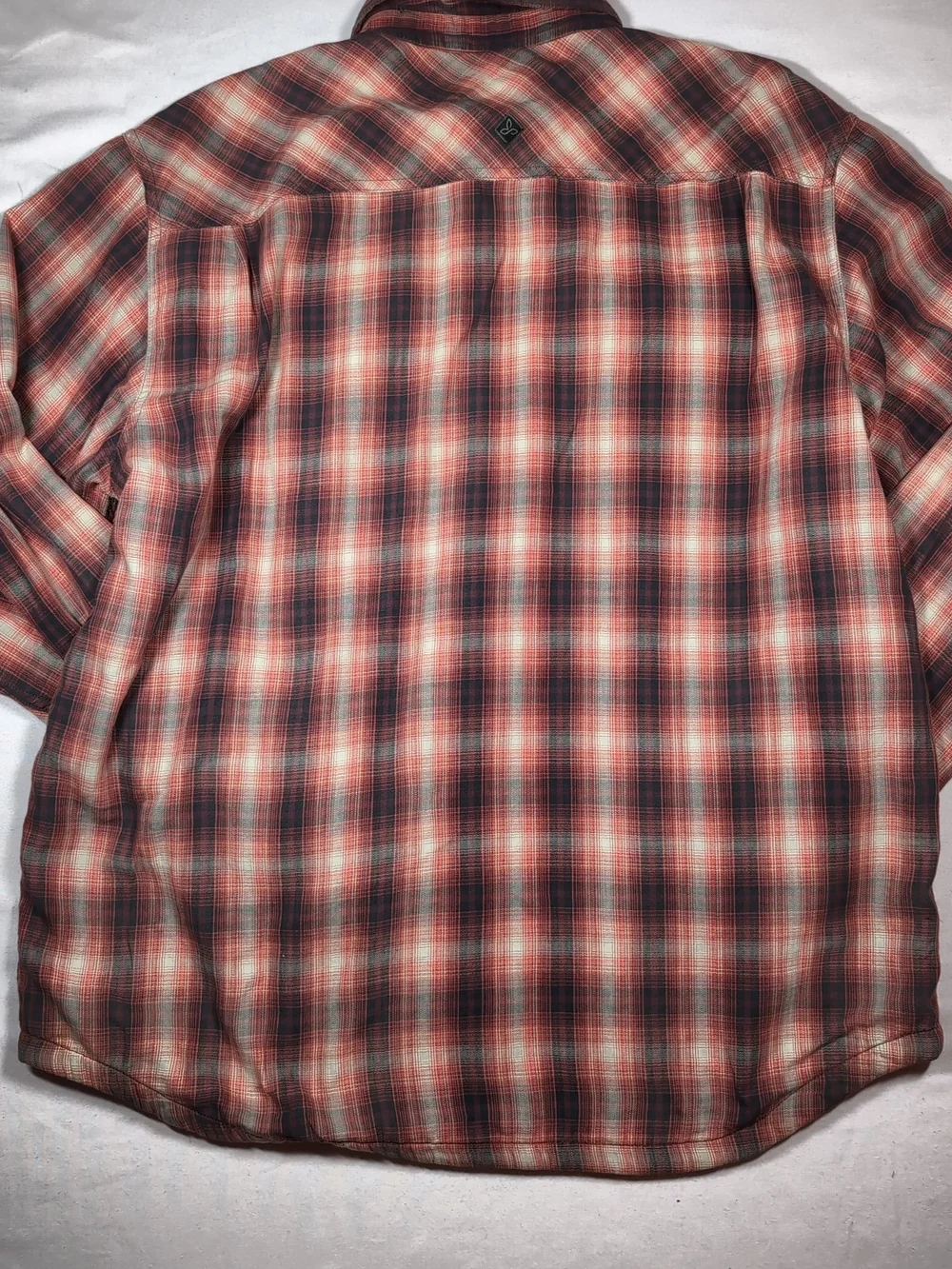 Prana Flannel Lined Snap Shirt Xl - Picture 6 of 7